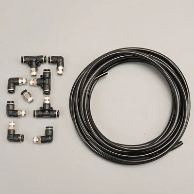 $39.81 • Buy Black PUSH LOCK Vacuum Line Fitting Kit Fits Integra EVO W/ Twin Wastegate Turbo