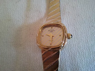 Vintage ROTARY Quartz Ladies's Gold Plated Wrist Watch Collectable  Rare • $95