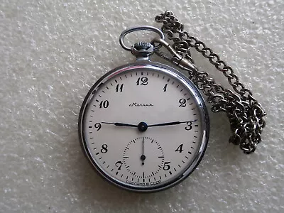 Vintage Pocket Watch MOLNIJA SOVIET/USSR RUSSI • $42