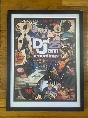 Def Jam 25th Poster #127 Of 500 [DMX Nas Method Man Kanye West Etc.] • $75