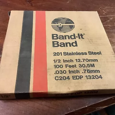 Band-It Band 201 Stainless Steel 1/2” C204 EDP 13204 100ft Roll (new) • $125