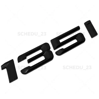 Matte Black 135i Letter Emblem Badge Trunk Lid M Power Performance Sport New • $10.99