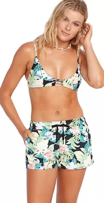 Volcom Women's Multi Standard Simply Core 2-Inch Swim Surf Boardshort Large • $18.88