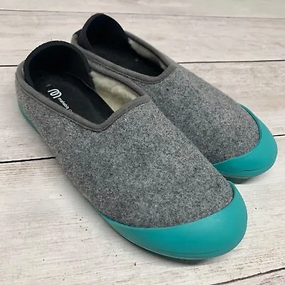 Mahabis Classic Indoor Outdoor Slippers Womens Size 39 US Size 8 Wool Gray • $24.73