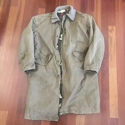 Long Coat Barn Duster Trench Unique Jacket Large Jacket Warm Print • $115