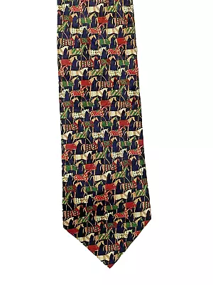 Jack Equestrian 100% Silk Multicolor Men's Necktie Made In China • $11.99