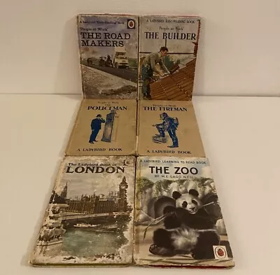 Vintage Ladybird People At Work Series London & The Zoo 6 Books Free Delivery • £7.99