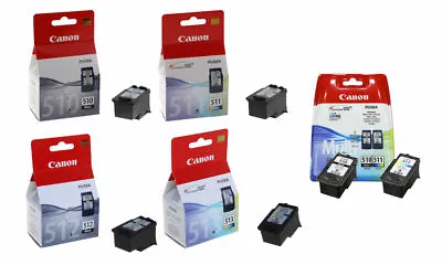 Canon PG510 CL511 PG512 CL513 Black Colour Ink Cartridge For PIXMA MX340 Printer • £22.95