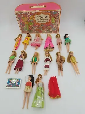 1971 Topper Dawn And Her Friends Doll Case With 14 Dolls • $239.96