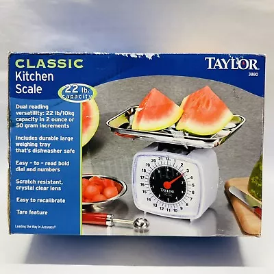 Taylor 3880 Kitchen Scale Analog 5-1/2  L X 5  W 22 Lbs. Capacity NEW • $22.49