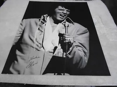 Elvis Presley-vegas Years Elvis Promo Picture 11 X 14 Black White Plain Back • $80