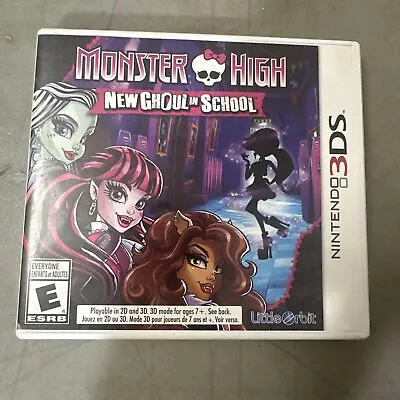 Monster High: New Ghoul In School (Nintendo 3DS 2015) With Manual In Box Game • $28