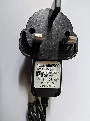 DC 9v Power Supply UK 9v Adaptor Charger 9 Power Supply AC/DC PLUG WH-388 Light • £9.98