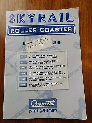 Quercetti Skyrail Roller Coaster Album Instructions 6430 - 6435 • £5.39
