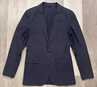 J. Crew Men’s Blue Ludlow Somelos Linen Blazer Jacket - Size 36R • $39.95