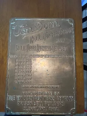 Antique Van Dorn Cell Construction Cell Door Locking Devices • $400
