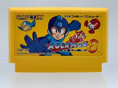 ROCKMAN 6 Famicom Japanese Mega Man 6 Cartridge ONLY US Seller FC0152 • $34.99