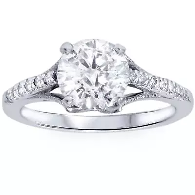 7/8ct Vintage Diamond Engagement Ring 950 Platinum • $1624.99