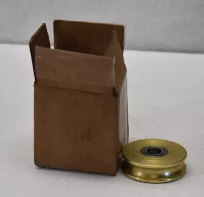 Lot Of 4 Brass Pulley Roller Assembly Replacement Units W Center Bearing 2-1/2  • $39.99