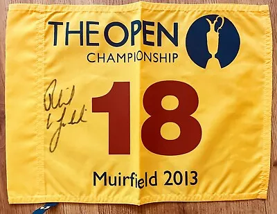 Phil Mickelson Autographed Signed Autograph 2013 British Open Golf Pin Flag JSA • $444.44