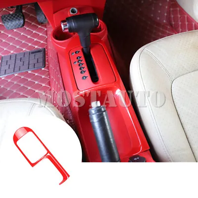 For VW Beetle Red ABS Center Conosle Gear Shift Box Frame Cover Trim 2003-2010 • $29.99