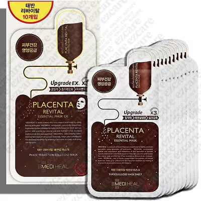 Mediheal Placenta Revital Mask Essential Mask (10 Pcs) [Free USA Shipping] • $16.50