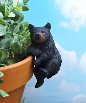 Miniature Fairy Garden Black Bear Flower Pot Hugger - Buy 3 Save $5 • $11.95