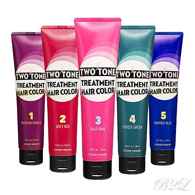 [ETUDE HOUSE] Two Tone Treatment Hair Color 150ml / Hair Dye Cream In 10 Minutes • $9.05