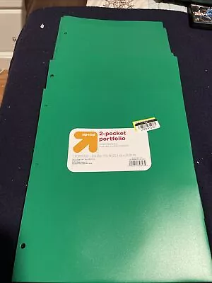 17X Portfolio 2 Pockets Binder Document Folder Organizer 3 Prong Green • $25