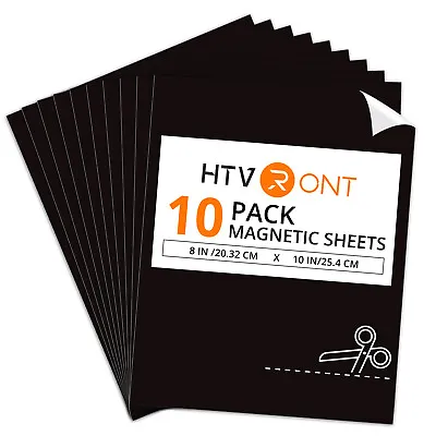 Magnetic Adhesive Sheets 8  X 10  10 Pack With Adhesive For Crafts PhotosStick • £5.99