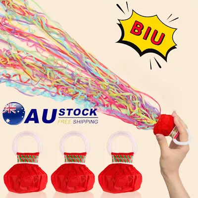 1-10x Streamers Paper Cracker Poppers Streamers Confetti Party Paper Wedding AU • $25.99