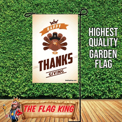 $13.99 • Buy Thanksgiving Holiday Turkey Yard Garden Flag Decor