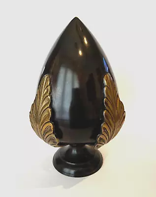 Global Views PUMO PUGLIA Bronze & Brass Sculpture Good Luck & Health Egg Flower • $174.99