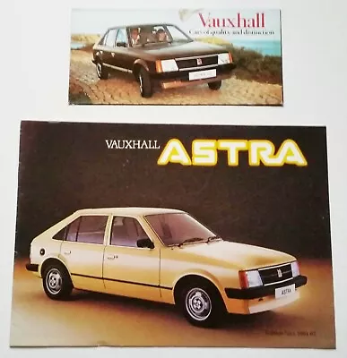 Vauxhall Astra MK1 UK Car Brochure Edition 1 1981-82 + Other Small Fold Out 1980 • $8.62