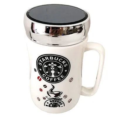 £9.89 • Buy New Starbucks Travel Mug Ceramic Coffee Tea Cup Lid Work Hot Cold Drinks Uk