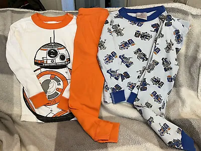 $13 • Buy Two Pairs Of Boys Hanna Andersson Two Piece Pajamas Size 100 (4)