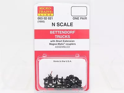 N Scale Micro-Trains MTL 00302021 (1000) Bettendorf Trucks Assembled 1 Pair • $13.11