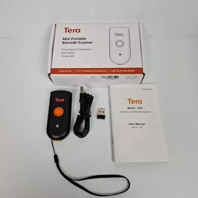 Tera Model 1200 Mini Portable Barcode Scanner - USB Plug & Play Dongle Manual • $24.95