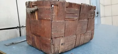 Rare Antique Vintage Bast Box Made Of Birch Bark Ukraine 19th Century • $75