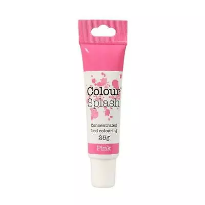 £3.24 • Buy Edible Food Colouring Splash Gel Pink 25g Single Cake Decorating Sugarcraft