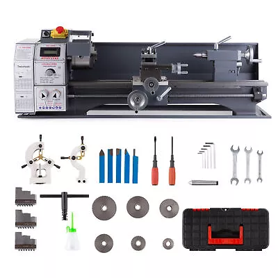 8.7x23.6  Mini Metal Lathe Variable Speed Metalworking Machine 2500RPM 1100W • $1139.99