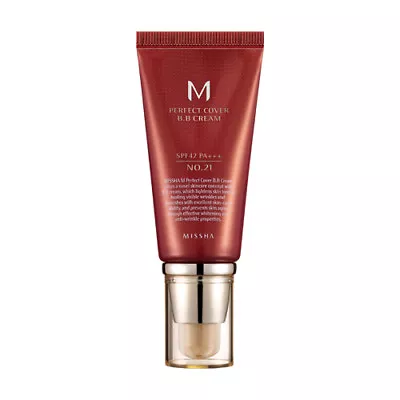 MISSHA M Perfect Cover BB Cream No.21 Light Beige SPF42 PA+++ 50ml / 1.69 Fl Oz • $22.59