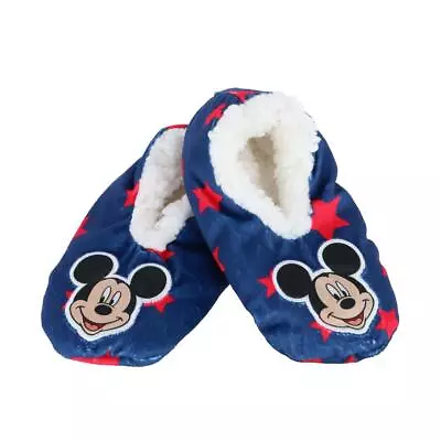 New Textiel Trade Kids' Disney Mickey Mouse & Stars Anti-Slip Slippers • £16.03