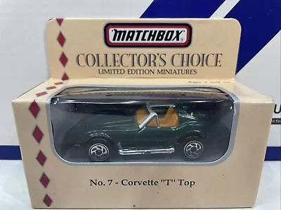 Matchbox Collectors Choice * Chevy Corvette T Top  *1:64 * #7 • $9.99