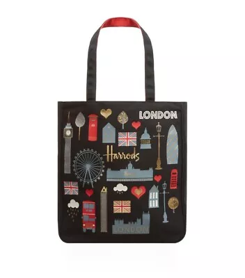 Harrods London Glitter Tote Bag • $120