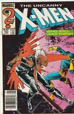 Uncanny X-Men 201 Newsstand. Key 1st Cable (baby)  VF • $7.99