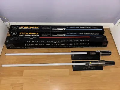 Star Wars Master Replicas Lightsaber DARTH VADER AND LUKE SKYWALKER!!! • £350