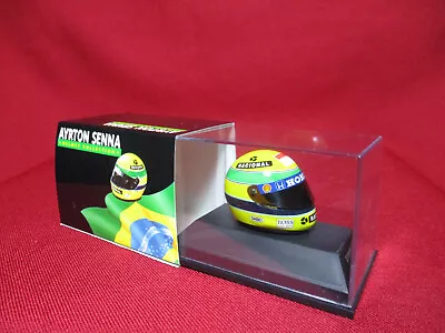 1992 Ayrton Senna Honda-McLaren Nacional Boss Helmet Formula 1 F1 1/8 Minichamps • $99.99