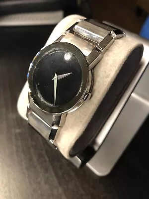 MOVADO Sapphire - Men's Museum Mirror Face 35mm Silver  Band 84-G1-2896 • $420