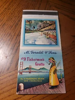 Vintage Matchcover No.9 Fisherman's Wharf San Francisco California  • $2.50